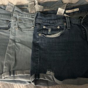 Lot of 3 Levi's Mid-Length Denim Shorts Light - Medium Blue s31